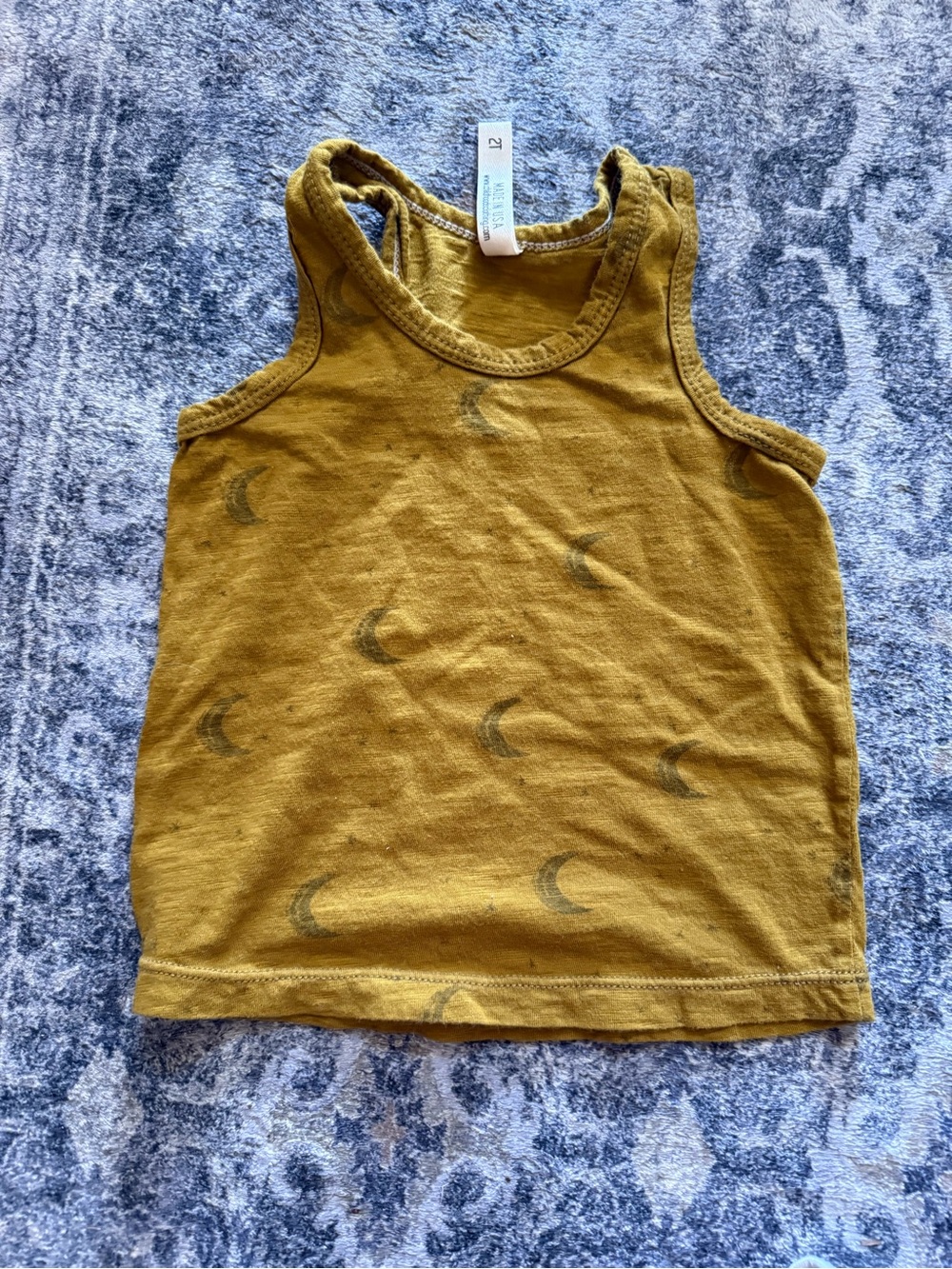 Childhoods clothing Mustard Moon Print Tank Top